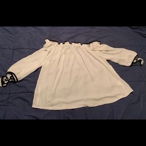 3/4 Sleeve Off Shoulder Blouse